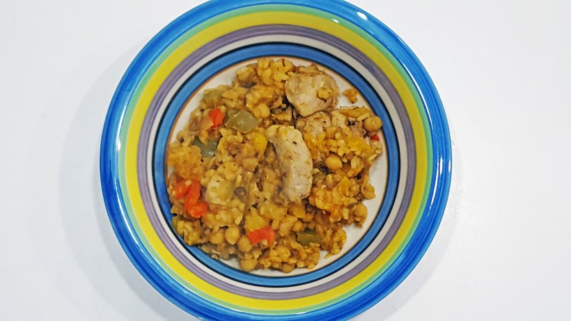 Pork and Squash Paella